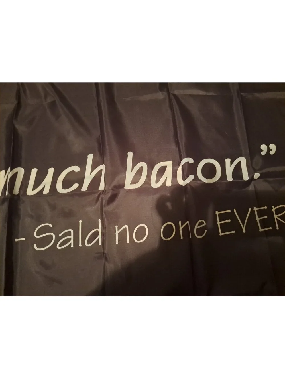 That's too much bacon- said no one ever Banner Party Whimsical Comedy